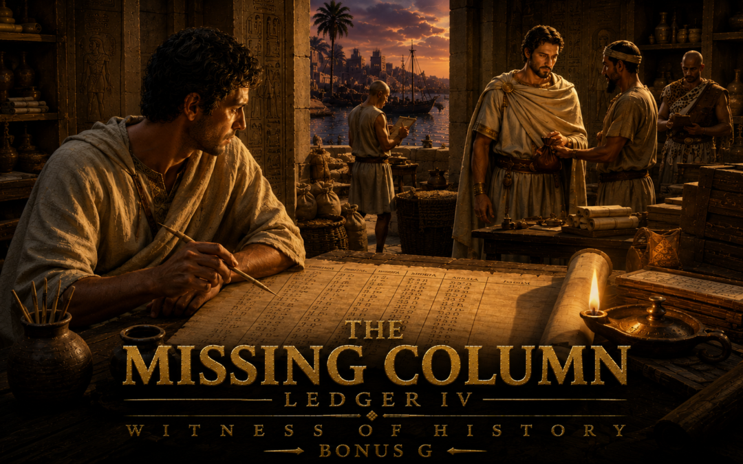 Ledger IV. The Missing Column - Cleomenes in Egypt